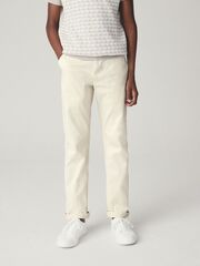 Брюки чинос для мальчика Next 525-543, Молочный
