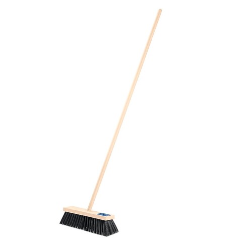 ЗУБР ДОКА буковая колодка 40см, шлифованный буковый черенок 140см (d25мм), щетина 85мм, 5-рядная, уличная щётка с черенком (39191-40)