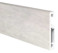 Напольный плинтус ПВХ Foresta Grace Бетон Известковый FG 016 2000х70х13 мм