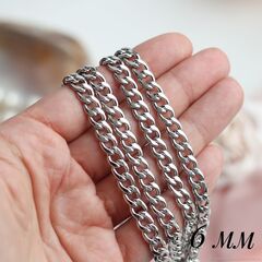 Цепочка ширина 6 мм. родий, 41 см. А258-1 (41см)