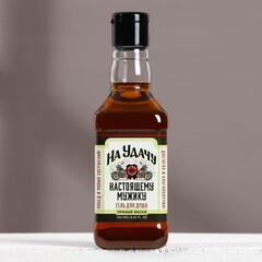 Гель для душа «На удачу», во флаконе виски, аромат пряного виски, 250 мл