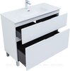 Aquanet 345671 Тумба с раковиной Алвита new 100 (Flat) напольная 2 ящ. цв. белый матовый (345671)