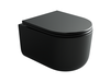 Ceramica Nova Ulma CN4006TMB Подвесной унитаз c ультра тонким сидением с микролифтом, цвет: черный матовый