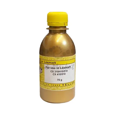 Тонер MKI/Mitsubishi для Lexmark CS310, CS410, CS510, CX410, CX510 - Yellow 75 г/фл. Gold ATM