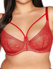 Бюстгальтер полумягкий Ava CROWN 2127 PU Red