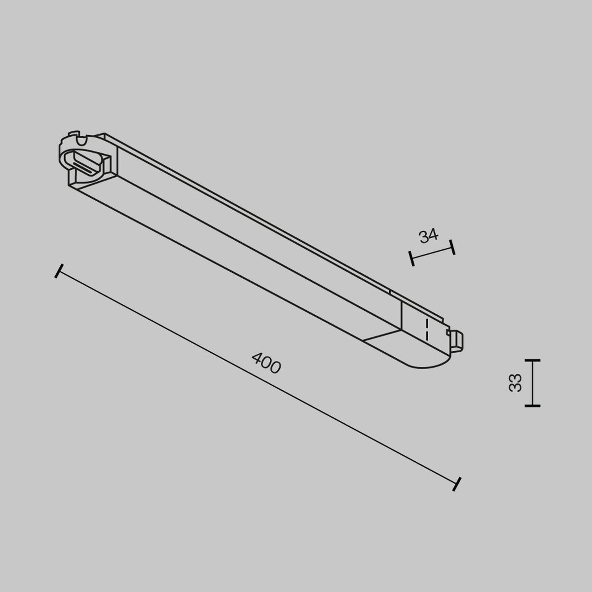 Трековый светодиодный светильник Maytoni Technical Basis TR000-1-12W3K-B