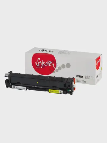 Картридж Sakura CF542X (203X) для HP, желтый, 2500 к.