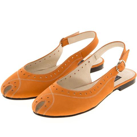 631198 туфли летние женские оранж. КупиРазмер — обувь больших размеров марки Делфино