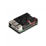 RA503   Корпус ACD  Black Metal Aluminum Case with Double Fans for Raspberry Pi 4B  (RASP4033)(LT-4B02)