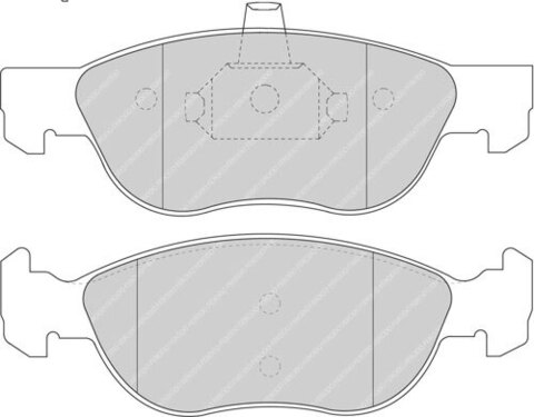 FCP1056S Тормозные колодки дисковые спортивые DS2000