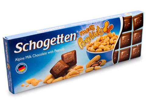 Альпийский молочный шоколад с кремовой начинкой из арахиса, 150г