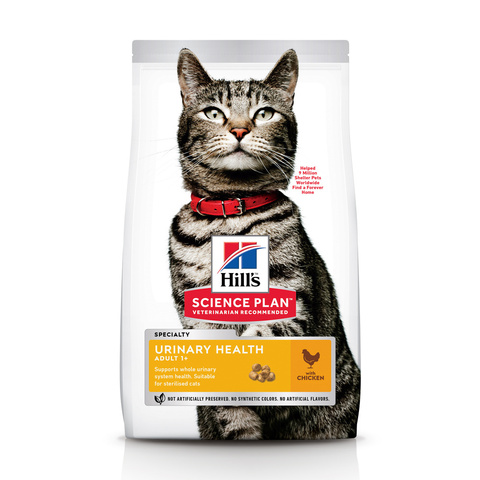 Hill's SP Urinary Health кошки профилактика МКБ курица сухой (1,5 кг)