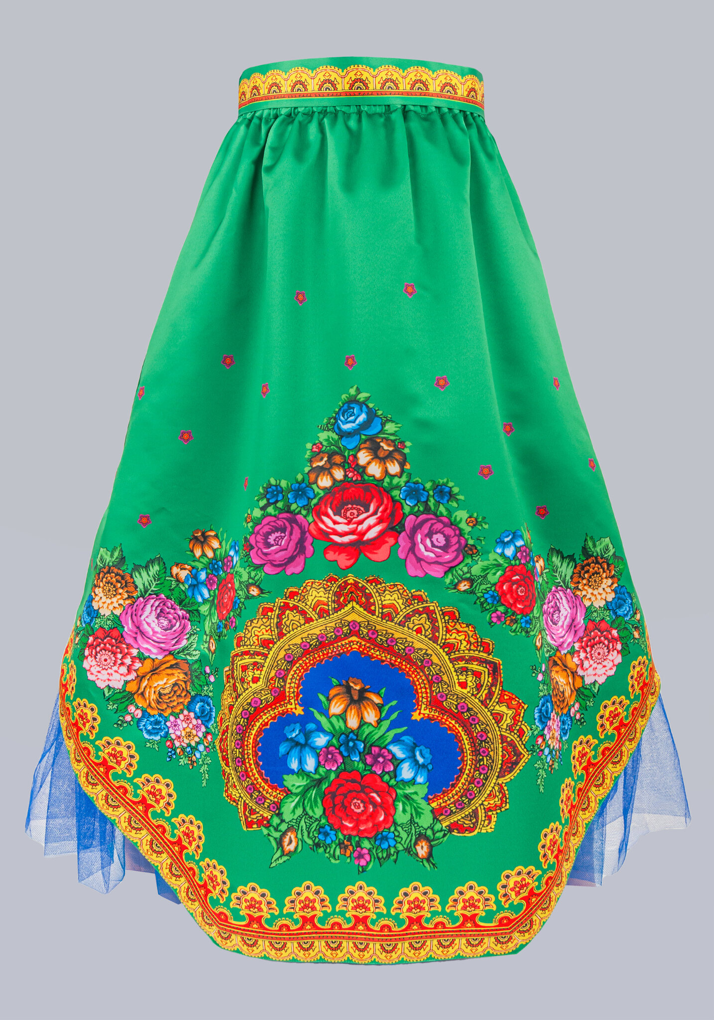 Шьем нарядную юбку в русском стиле из платка за 3 часа: Мастер-Классы в журнале Ярмарки Мастеров