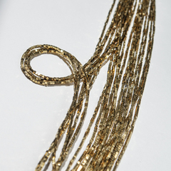 Гематин (гематит), оттенок "Яркое золото", кубик 1,4мм