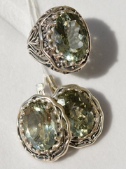 Сефора (кольцо + серьги из серебра)
