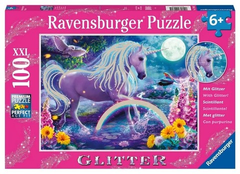 Puzzle Glitter Unicorn 100 pcs