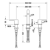 Смеситель для раковины на 3 отверстия Duravit C11060004010