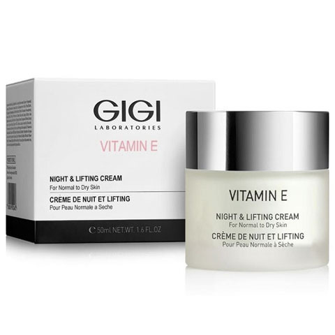 GIGI Vitamin E: Крем ночной лифтинговый для нормальной и сухой кожи лица (Night & Lifting Cream)
