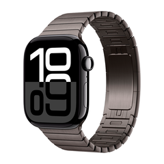 Умные часы Apple Watch Series 10 GPS, 46mm, Jet Black Aluminium Case with Link Bracelet, Slate