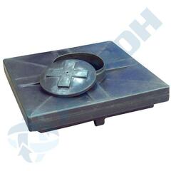 Бак для душа Анион 200 л. горизонтальный (1000x1000x410см;черный) - арт.559459