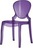 Стул прозрачный фиолетовый Queen Италия PEDRALI