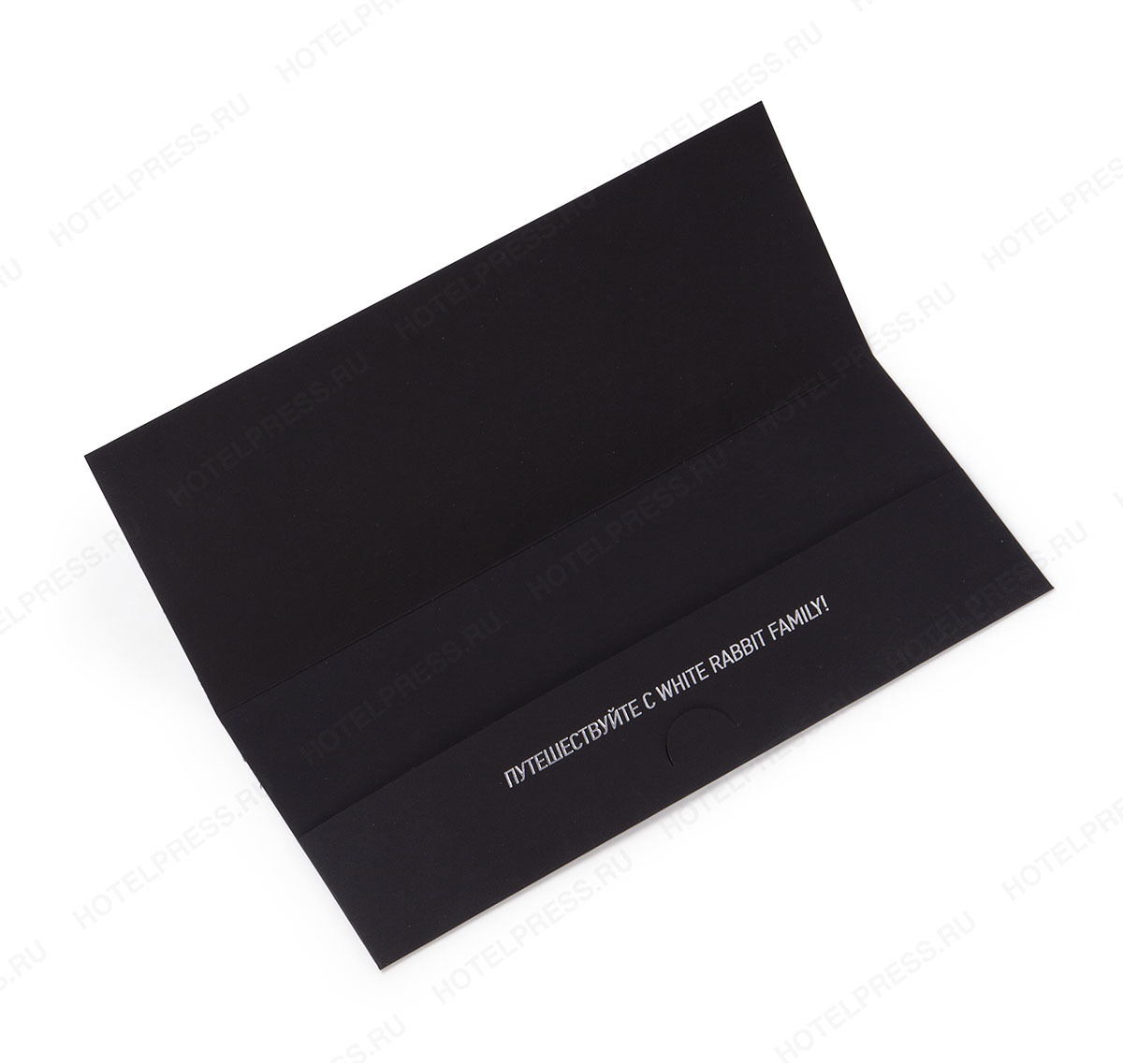 Дизайнерский конверт WRF из черной плотной бумаги