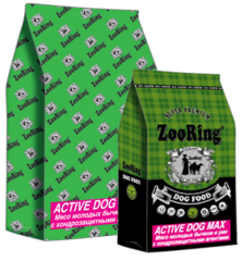 ZOORING ACTIVE DOG MAX МЯСО МОЛОДЫХ БЫЧКОВ И РИС С ХОНДРОЗАЩИТНЫМИ АГЕНТАМИ20 кг