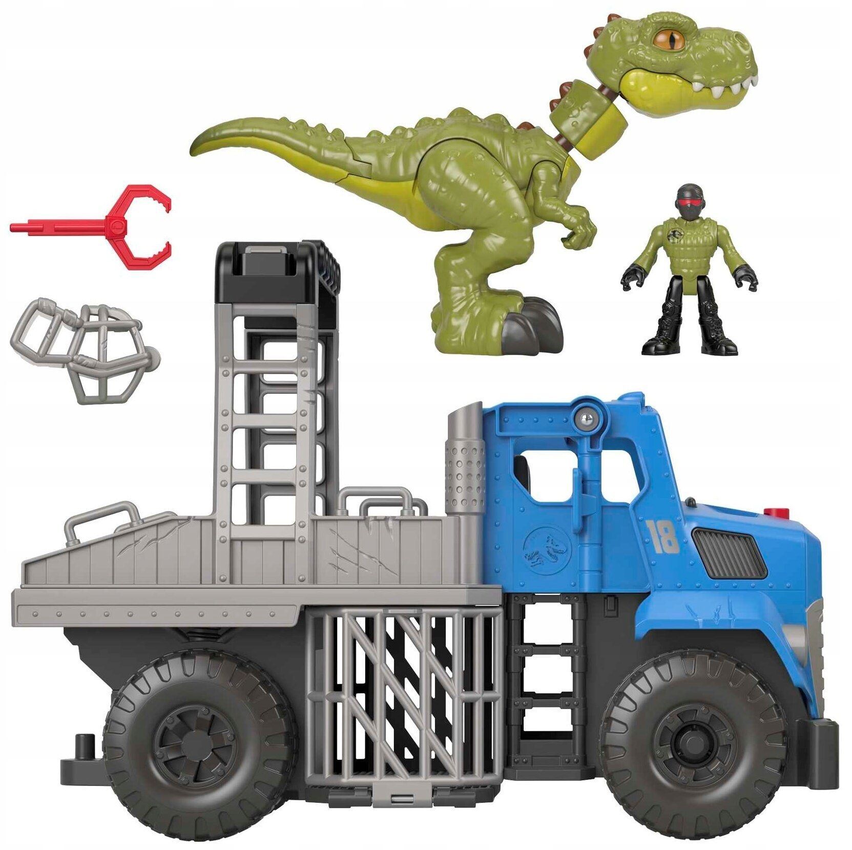 Игровой набор Imaginext Jurassic World - Фигурка динозавра Мир Юрского  периода 3 и Автомобиль-транспортер GVV50 купить в Москве | Доставка по  России.