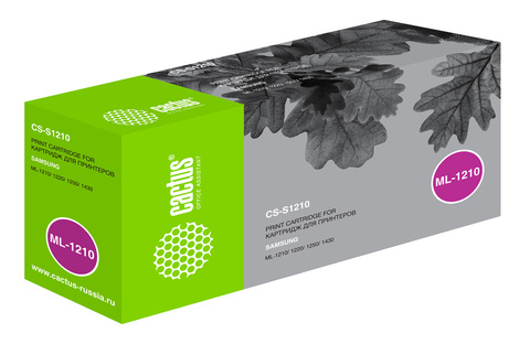 Картридж лазерный Cactus CS-S1210 ML-1210D3 черный (2500стр.) для Samsung ML-1210, 1220, 1250, 1430