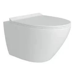 Teymi Lina Pro Vortex T40112 Унитаз подвесной Торнадо безободковый, сиденье микролифт фото