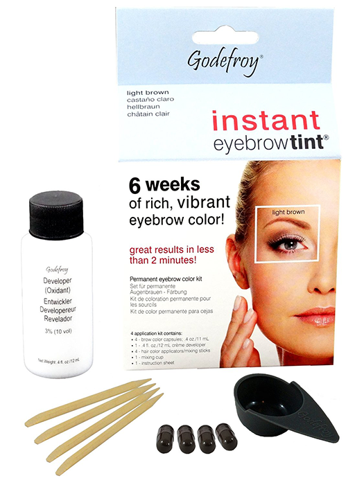 Краска для бровей instant eyebrow tint темно-коричневая