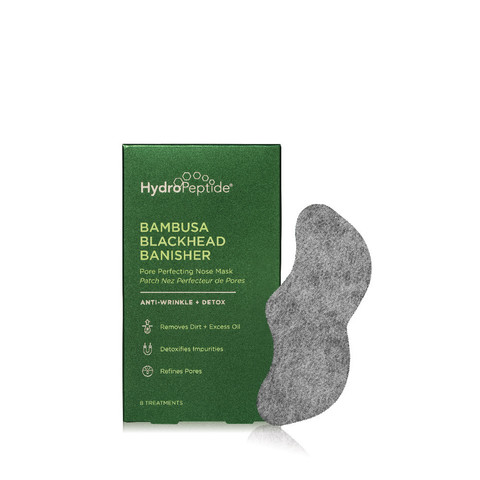 Маски для очищения и сужения пор на носу HydroPeptide BAMBUSA BLACKHEAD BANISHER, 8 шт.
