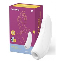 Вакуумный клиторальный стимулятор Satisfyer Curvy 1+ (белый)