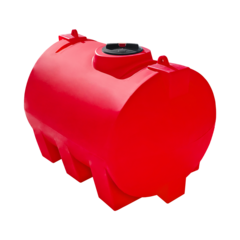 Ёмкость горизонтальная 2000л усиленная для перевозки Политим 2000 л. горизонтальный (1880x1225x1270см;красный) - арт.560716