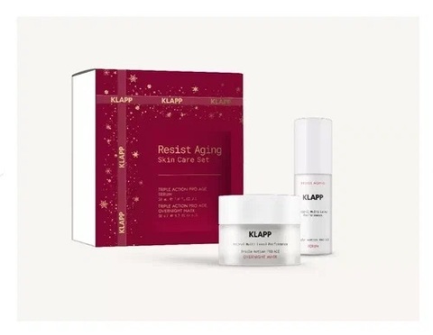 KLAPP Набор KLAPP Resist Aging Skincare Set (50 ml Overnight Mask + 30 ml Serum)