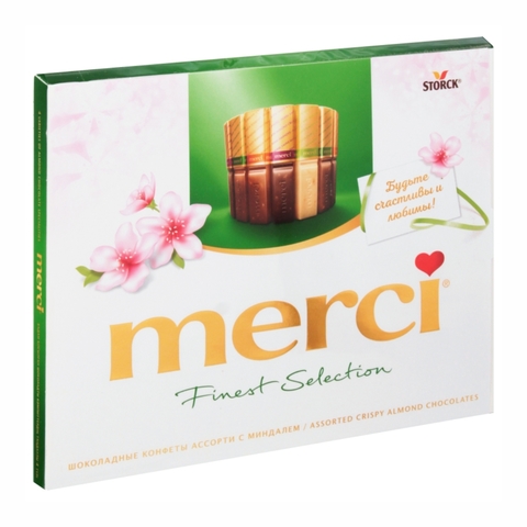 Конфеты MERCI Finest Selection Миндаль 250 гр ГЕРМАНИЯ