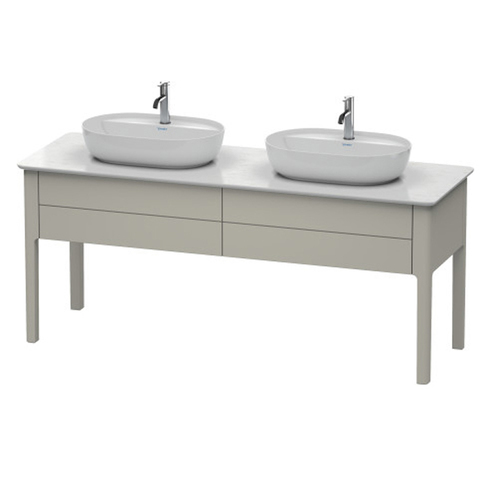 Duravit Luv База напольная для двух раковин 743x1788x570, 2 выдв.ящика, цвет серо-коричневый шелковисто-матовый LU9562B6060