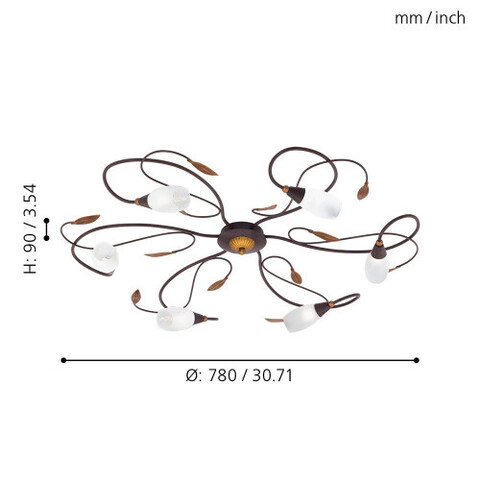 Светильник (люстра) Eglo GERBERA 1 90697 3