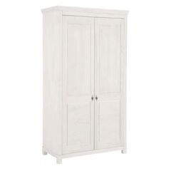 Шкаф для одежды из сосны Рауна 20 (белый воск), 116,5x213,7x59,8 см