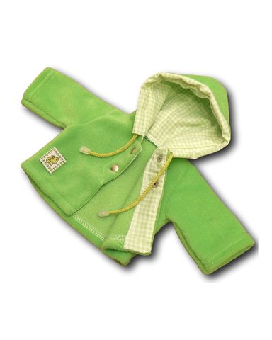 Куртка с капюшоном - Зеленый. Одежда для кукол, пупсов и мягких игрушек.
