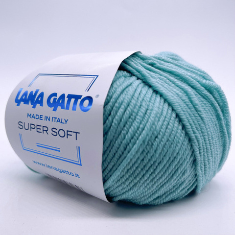 Пряжа Lana Gatto Super Soft 14608 пыльная мята (уп.10 мотков)
