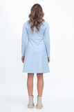 Платье для беременных и кормящих 15972 голубой