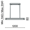 Подвесной светильник Maytoni Motion MOD276PL-L40B3K
