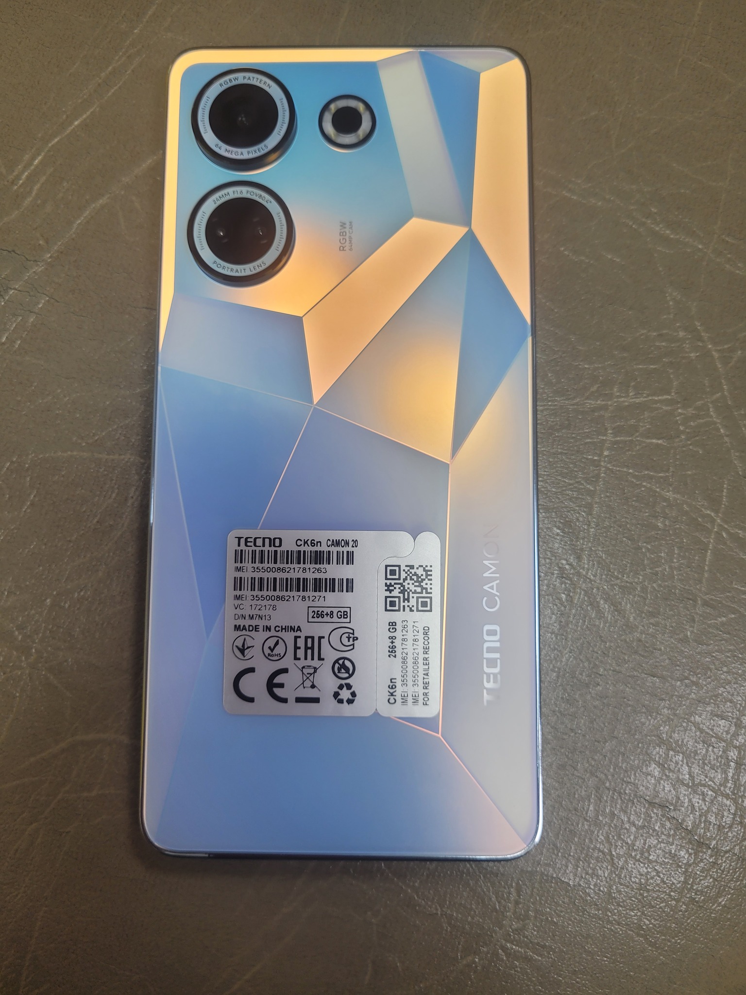 Смартфон TECNO CAMON 20 (CK6N) 8/256GB Glacier Glow Гарантия низких цен!  Большой ассортимент смартфонов, асксессуаров, детских игрушек, автотехники.  Скидки. Акции. Самовывоз. Доставка. Trade-in