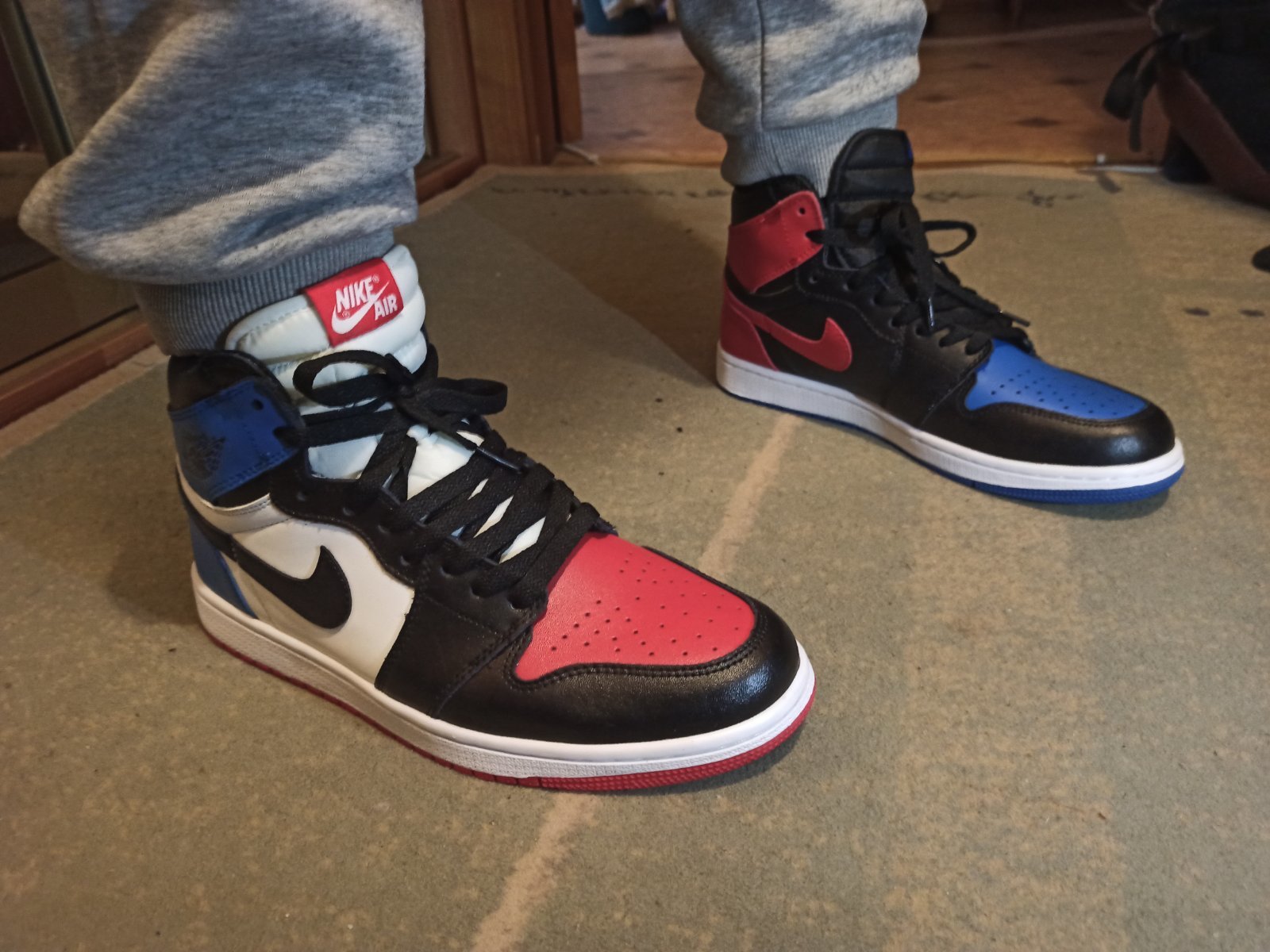 Трёхцветные кроссовки Jordan 1 'TOP 3 
