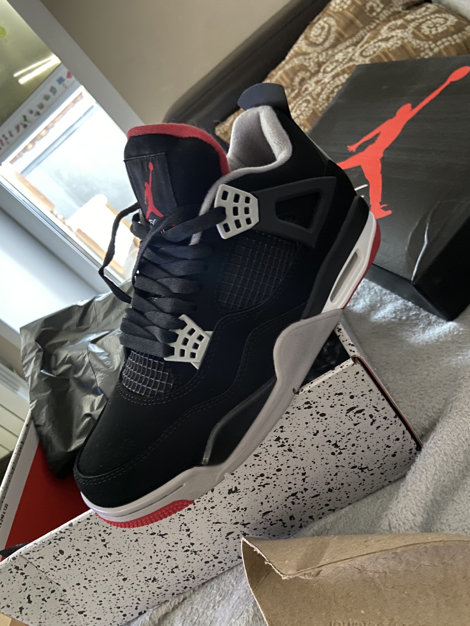 Air jordan 4 bred sale size 9