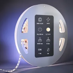 Светодиодная лента Ультра 24В 2216 19,2Вт/м 5м 2700-6000K IP 20 201126 Led Strip 201126