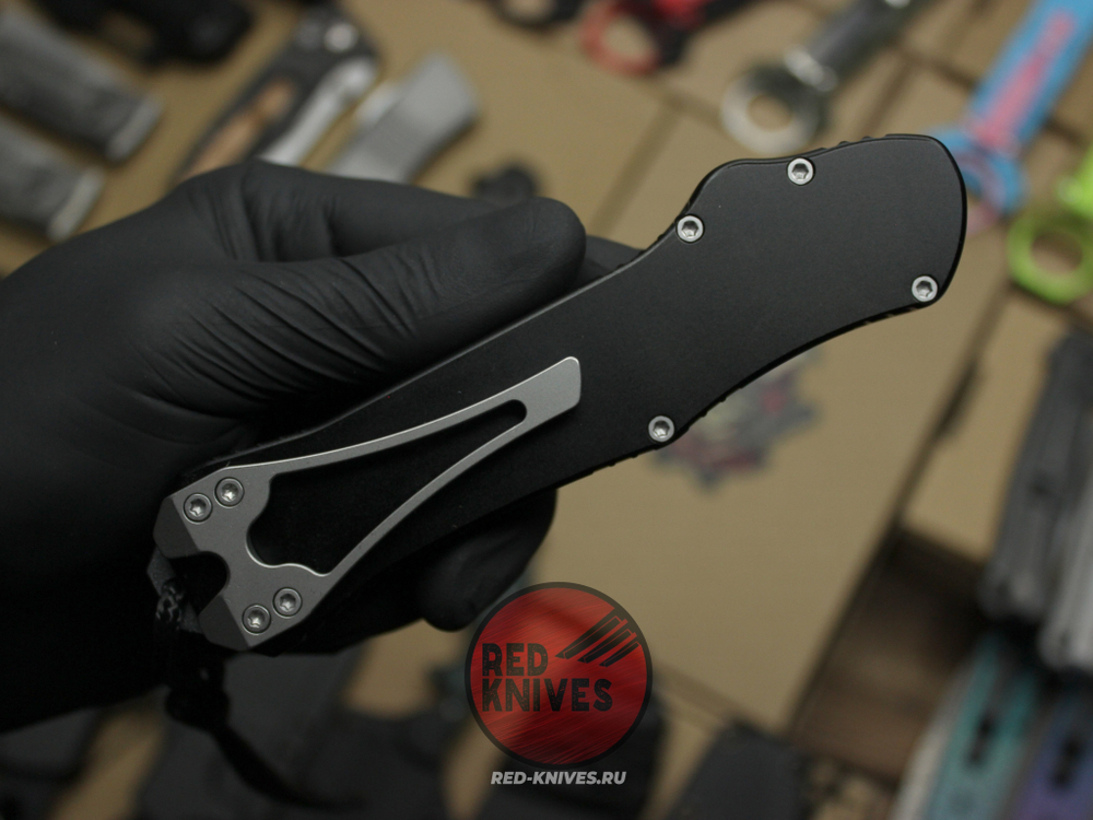 Нож Heretic Hydra V4 Single Edge S/E Standard - черная рукоять, светлый клинок