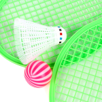 Бадминтон 2 ракетки+мяч+воланчик 34 см, 4 цвета микс, с-30900