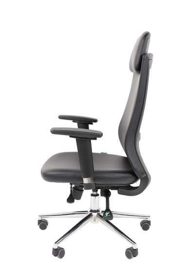 Офисное кресло Chairman 500LUX Россия экокожа черный